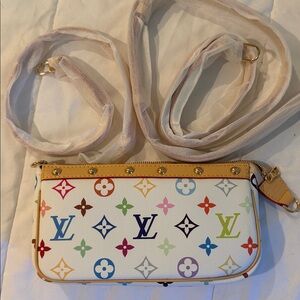 Colorful Monogram Clutch